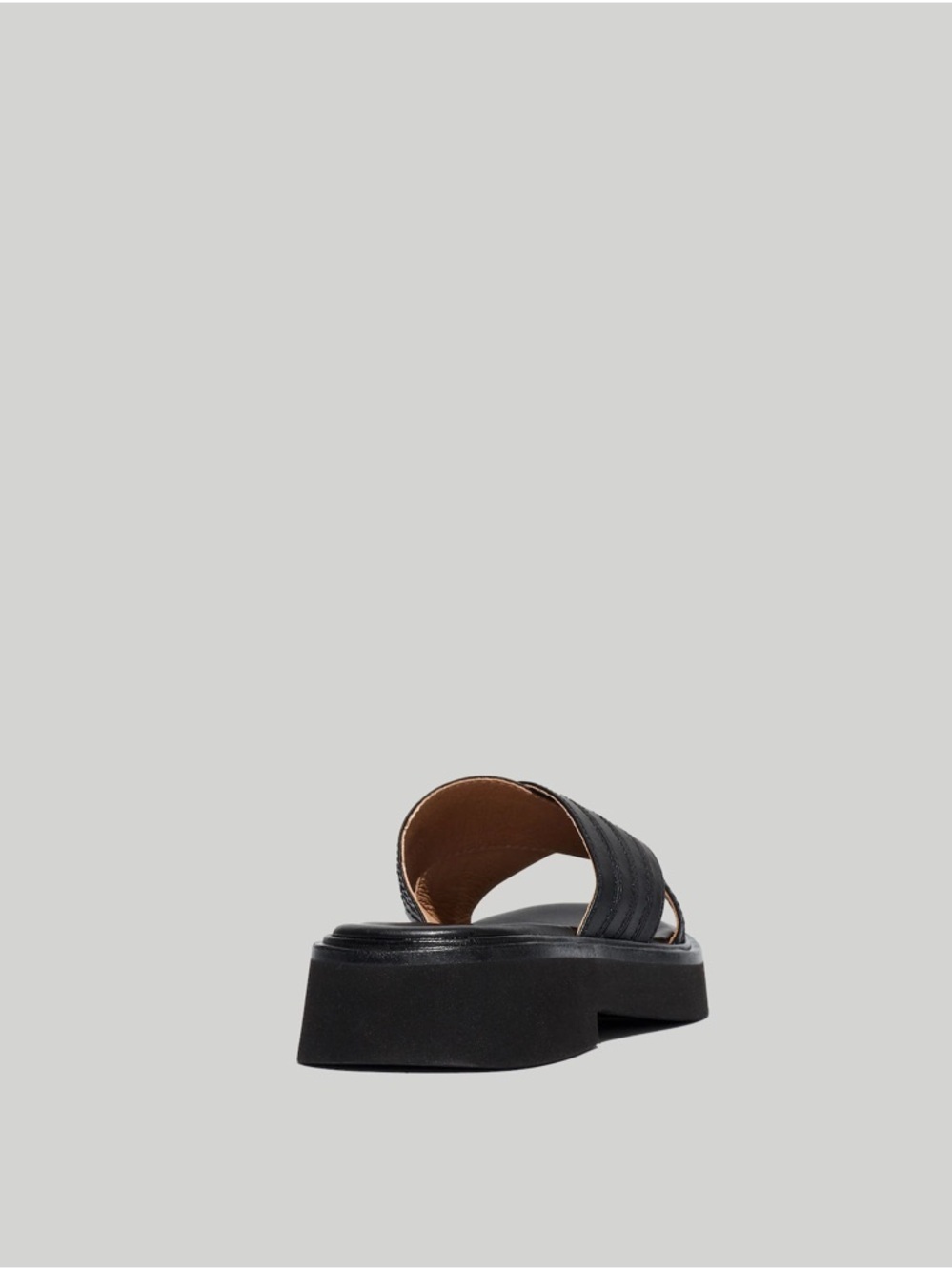 Madewell The Alina Platform Sandal In True Black Size 9 New! - Picture 3 of 12